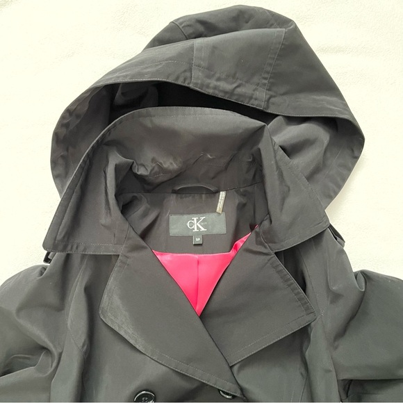 Calvin Klein Short Trench Coat - Picture 5 of 11